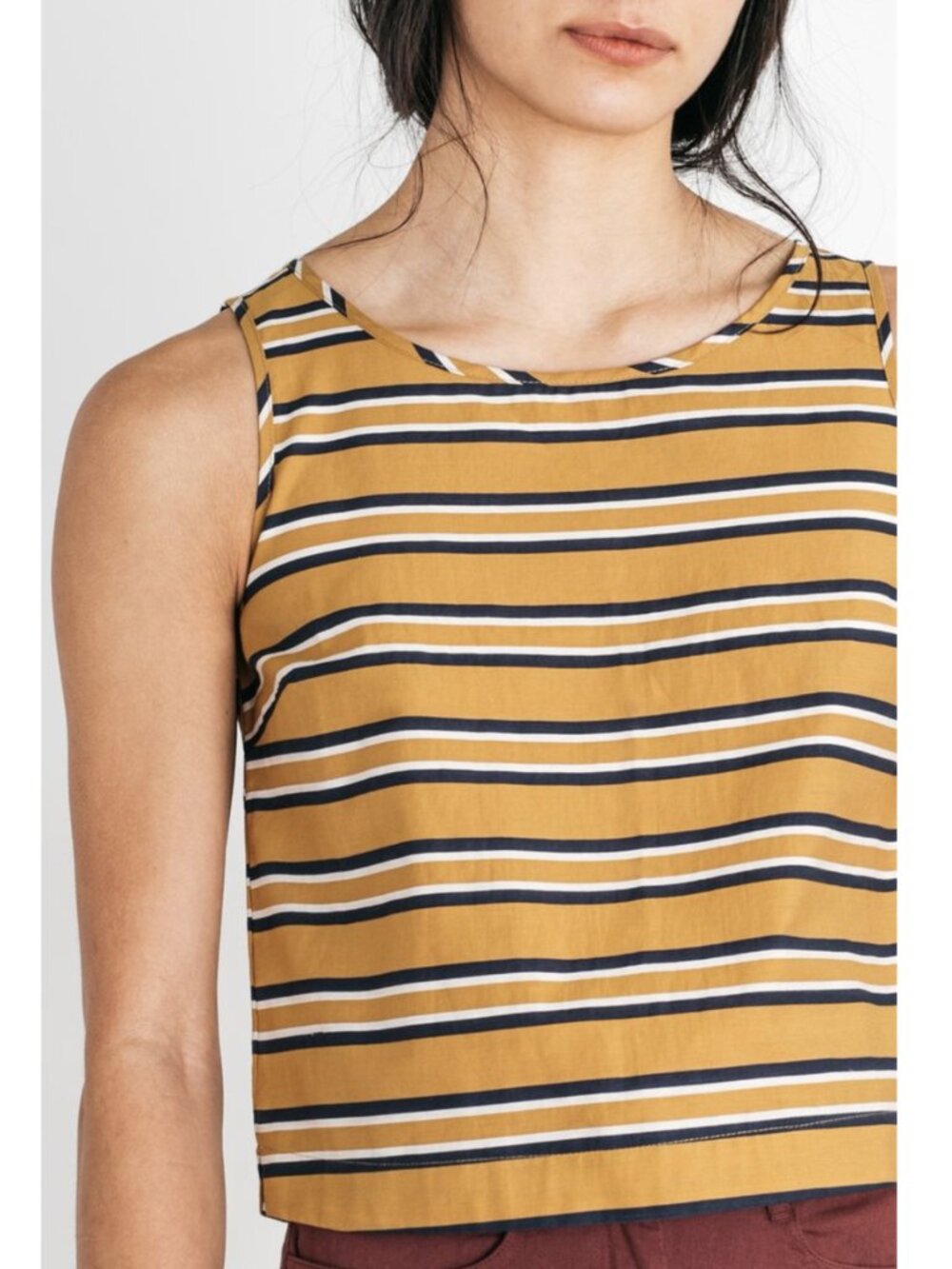 Bridge & Burn Meridian Striped Linen Tank Top Size Small - Picture 10 of 12